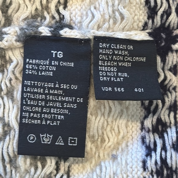 Nautica XL Men’s Fair Isle Winter Sweater Cotton Wool Blend - Picture 6 of 12